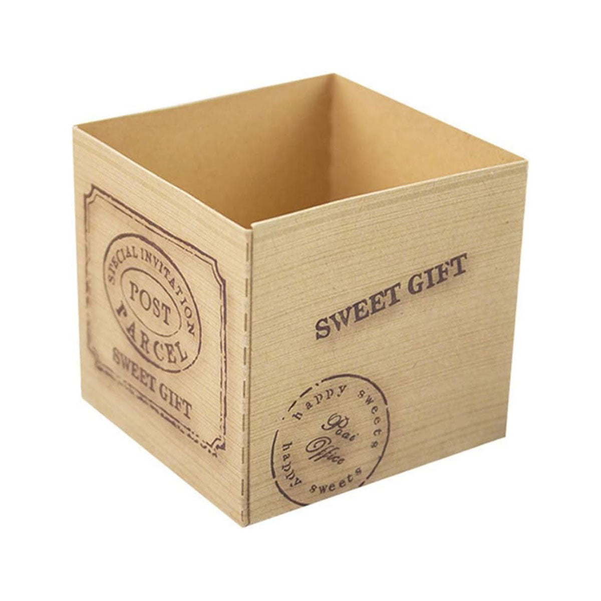 100pcs Kraft Paper Cupcake Boxes Holders for Party Dessert