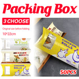 Baking Meat Roll Takeaway Containers Food-Safe Leak Proof 50PCS