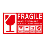 Fragile Warning Self-Adhesive Shipping Stickers Handle With Care Labels