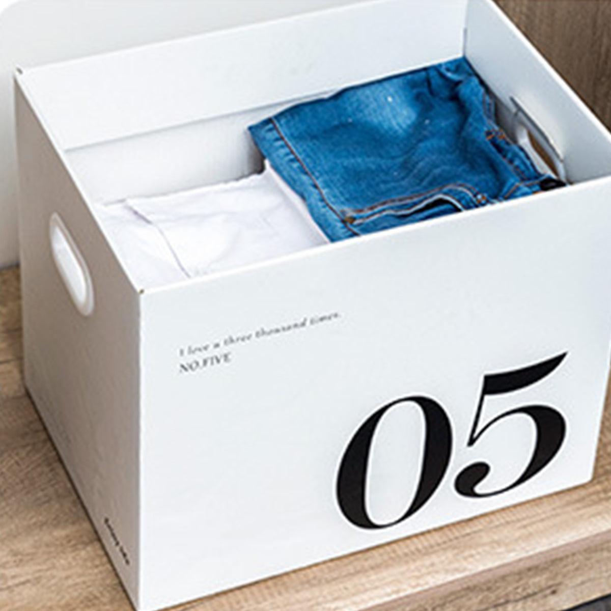 Large Capacity Paper Storage Boxes Portable Minimalist 2PCS