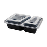 30PCS Food-Grade Takeout Packaging Boxes with Clear Lids for Meal Prep