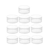 Transparent Plastic Round Box 10PCS