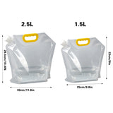 20PCS Large Capacity Portable Transparent Beverage Bags Outdoor Use