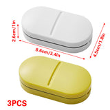 3pcs Tablet Cutter Pill Splitter Portable Medicine Organizer
