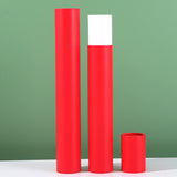 10PCS Red Cardboard Gift Wrap Paper Tubes 5.3x36.5cm