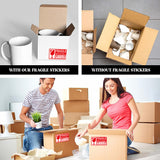 Fragile Warning Self-Adhesive Shipping Stickers Handle With Care Labels
