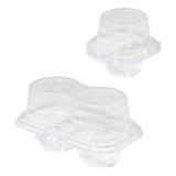 Transparent Cupcake Boxes Containers 100PCS