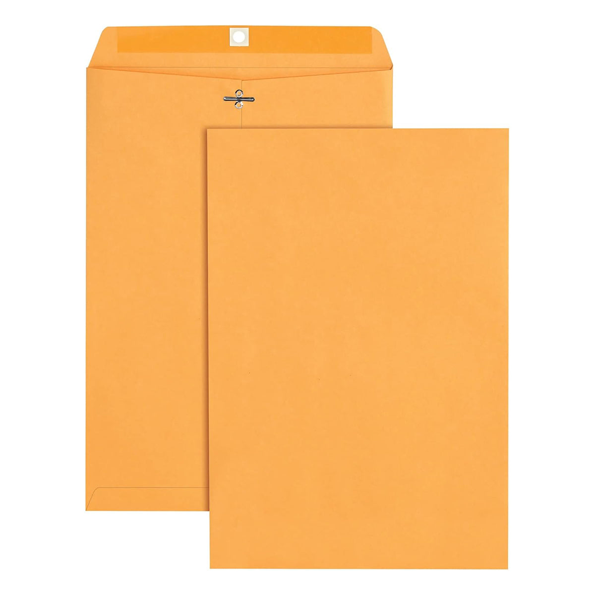 100pcs Kraft Paper Envelope Bags with Iron Buckle