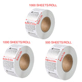 Anti-Choking Warning Labels Water-Based Adhesive Safety Stickers