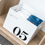 Large Capacity Paper Storage Boxes Portable Minimalist 2PCS