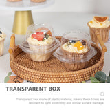 Transparent Cupcake Boxes Containers 100PCS