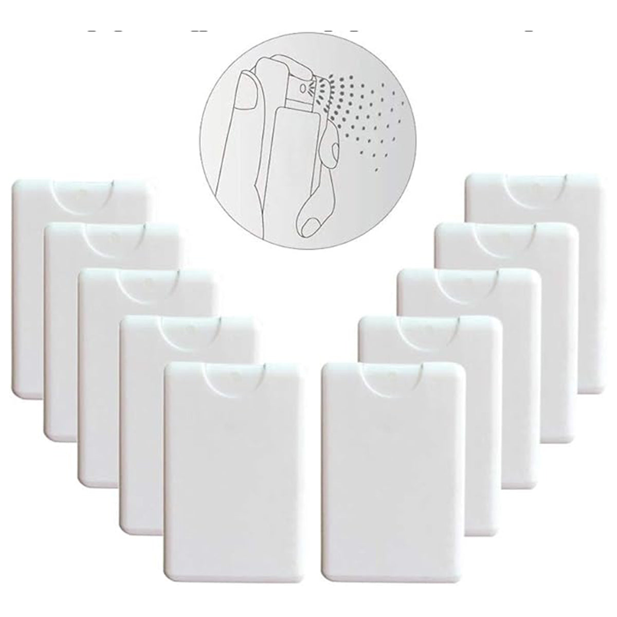 100pcs 20ml Portable Perfume Card Spray Bottles Refillable