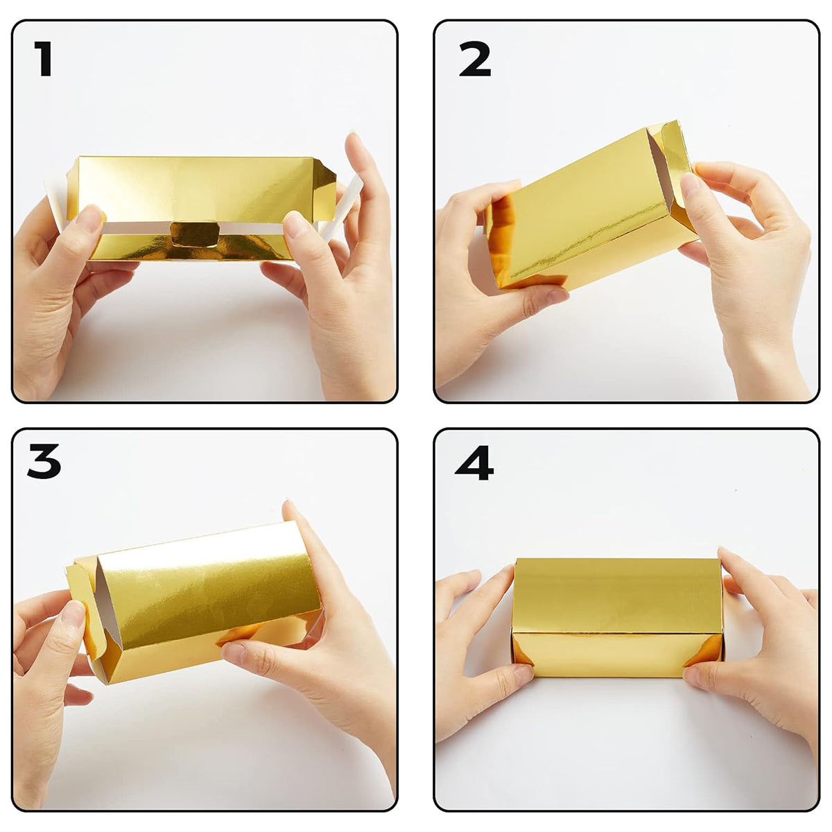 20pcs Gold Candy/Chocolate Gift Boxes Party Favor Cartons