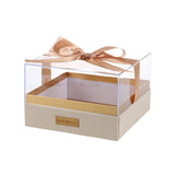 Clear Acrylic Gift Box with Bow for Display Packaging