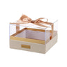 Clear Acrylic Gift Box with Bow for Display Packaging