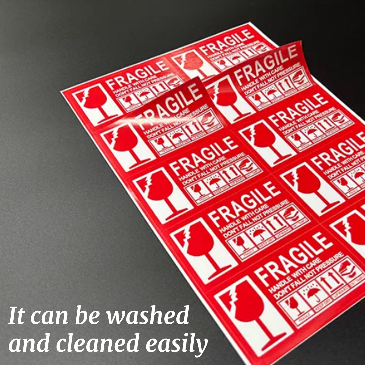 Fragile Warning Self-Adhesive Shipping Stickers Handle With Care Labels