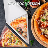 100 Pcs Triangle Pizza Box Food Grade Material Oil Proof Takeaway
