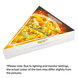 100 Pcs Triangle Pizza Box Food Grade Material Oil Proof Takeaway