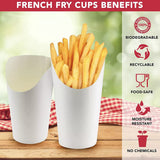 100PCS French Fry Cups 12/14/16oz Food-Grade Oil-Resistant Paper