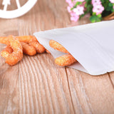 100PCS Kraft Paper Bags with Clear Window Zip Lock Stand-Up Packaging