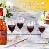 8pcs 210ml Plastic Twill Wine Glasses for Party Bar