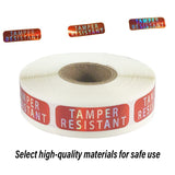 5 Rolls Tamper Proof Laser Security Sealing Stickers