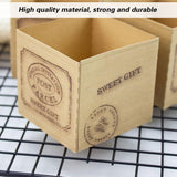 100pcs Kraft Paper Cupcake Boxes Holders for Party Dessert