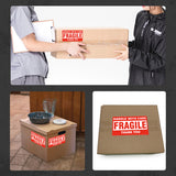 Fragile Warning Stickers Roll 3x5in Shipping Labels 500PCS