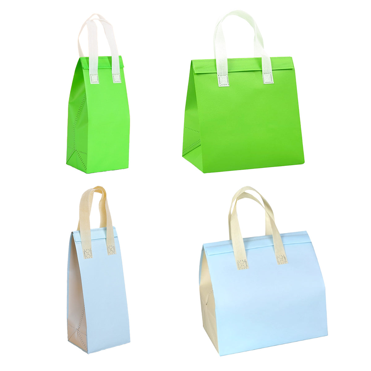 50PCS Coffee Takeaway Packaging Bags with Handle Self-Adhesive Durable
