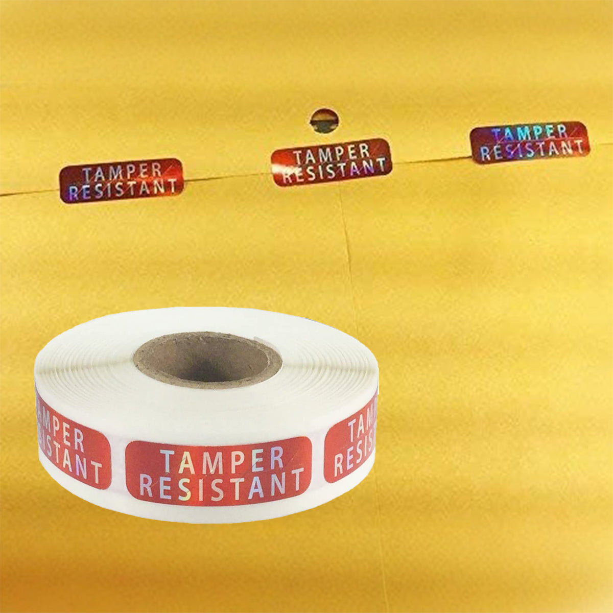 5 Rolls Tamper Proof Laser Security Sealing Stickers
