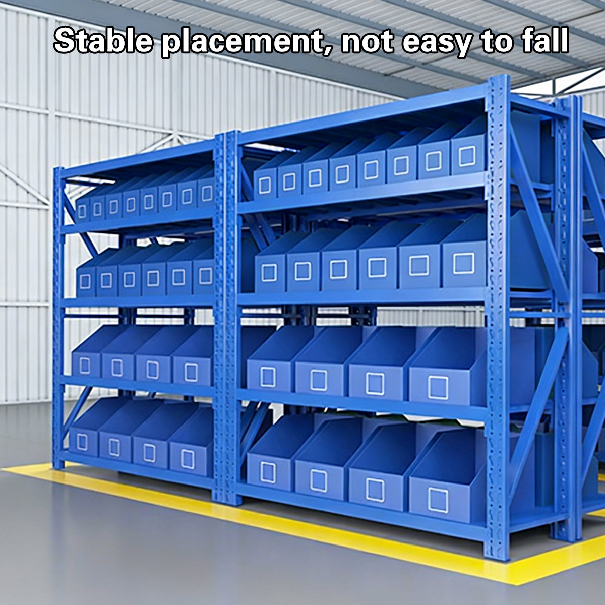 Waterproof Shelf Storage Boxes Stackable Tool Bins 5PCS