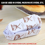 300PCS Bread Paper Cups Food Grade Oil Proof Heat Resistant