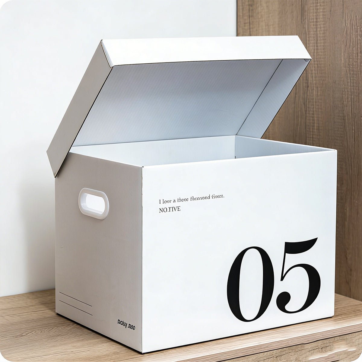 Large Capacity Paper Storage Boxes Portable Minimalist 2PCS