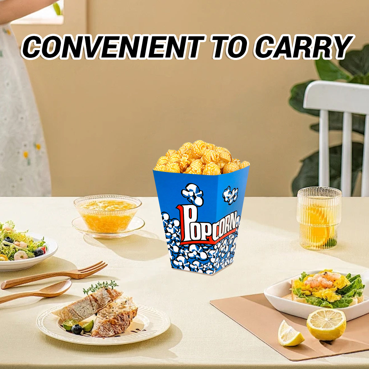 Popcorn Box Snack Box Disposable Food Container For Fast Food Takeaway