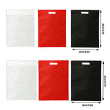 100pcs Portable Non-Woven Flat Pocket Shopping Bags