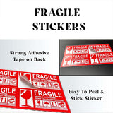 Fragile Warning Self-Adhesive Shipping Stickers Handle With Care Labels