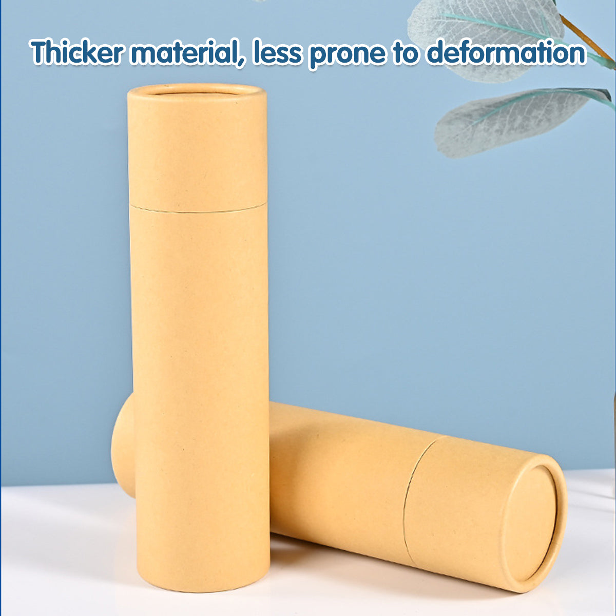 10PCS Kraft Paper Tube Packaging Containers for Storage and Mailing