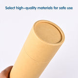 10PCS Kraft Paper Tube Packaging Containers for Storage and Mailing