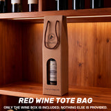 Handheld Wine Gift Box Single or Double Bottles Corrugated Cardboard Durable