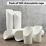 100PCS French Fry Cups 12/14/16oz Food-Grade Oil-Resistant Paper