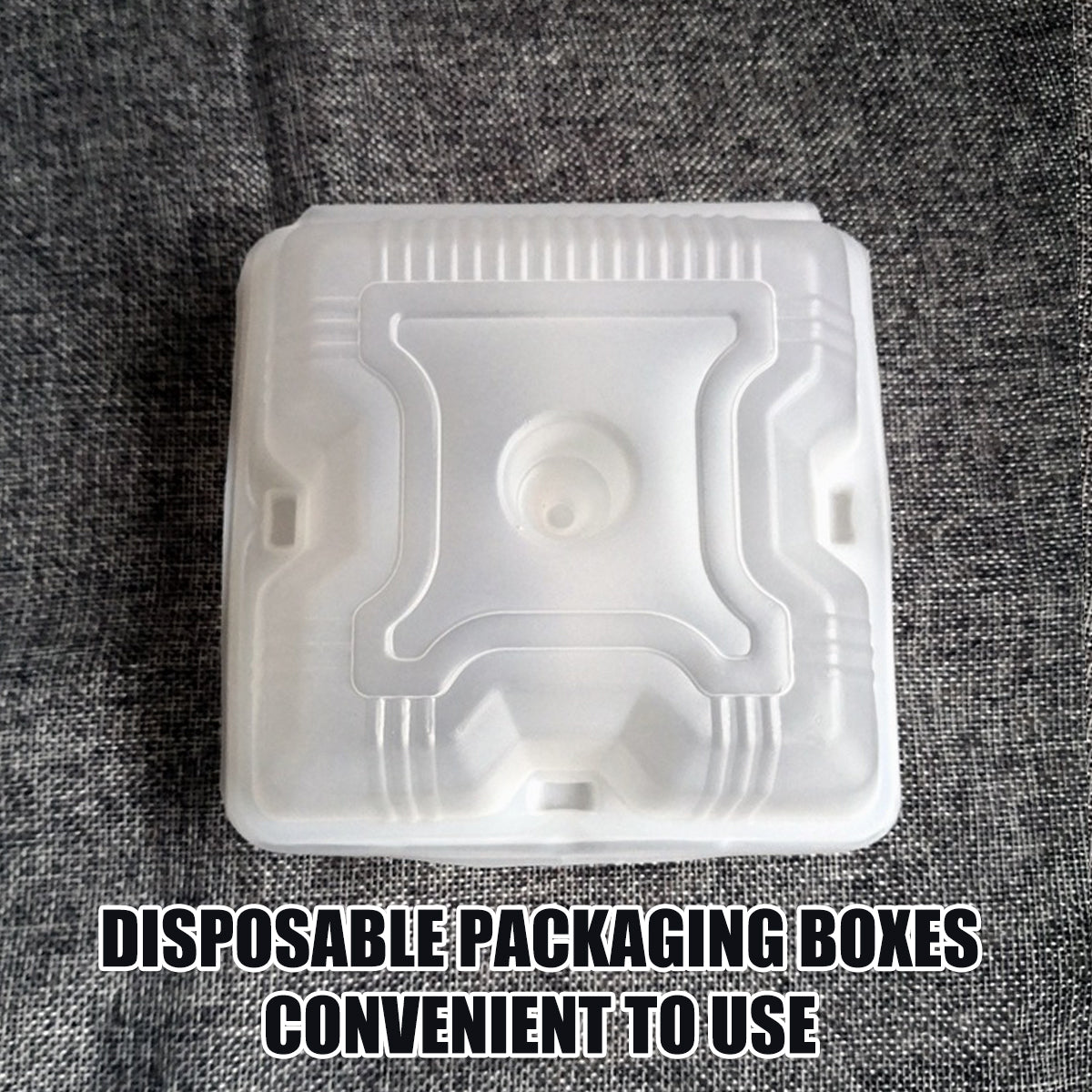 100PCS Disposable Food Containers 4 or 6 Grid Takeaway Meal Boxes