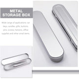 20pcs Metal Pencil Box Tin Storage Case Organizer