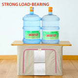 Linen Large Capacity Foldable Storage Box Organizer 3 Colors 1 PCS