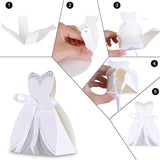 100PCS Evening Gown Themed Candy Box Cardboard