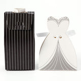 100PCS Evening Gown Themed Candy Box Cardboard