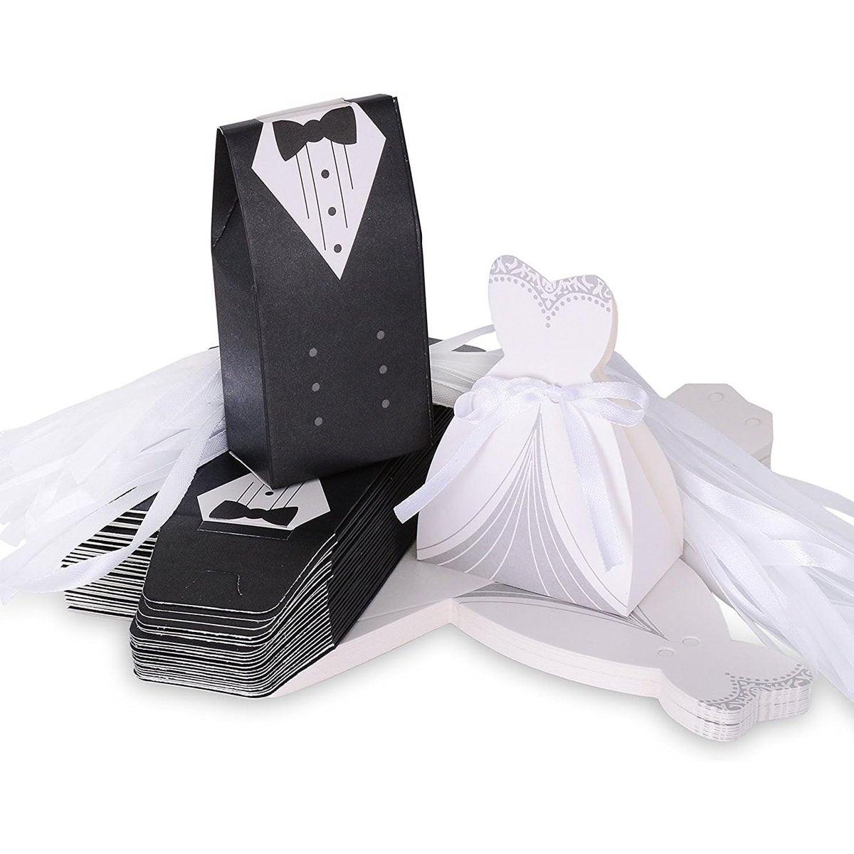 100PCS Evening Gown Themed Candy Box Cardboard