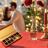 5pcs Chocolate Gift Boxes Book Style Clamshell 12-Slot