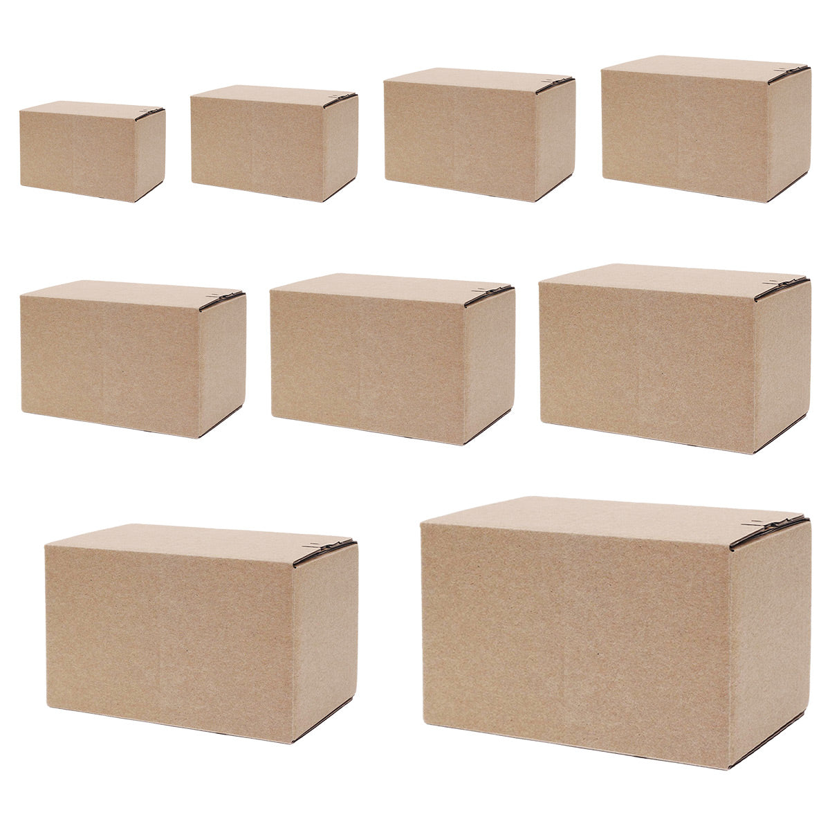 20PCS Corrugated Cardboard Boxes Sturdy Self Sealing