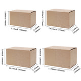 20PCS Corrugated Cardboard Boxes Sturdy Self Sealing