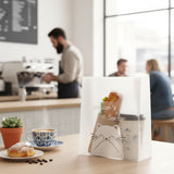 50PCS Frosted Plastic Gift Bags Reusable with Handle